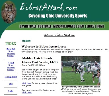 First Version of BobcatAttack.com
